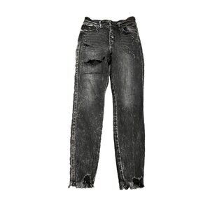 KanCan Kurvy High Rise Ankle Skinny Black Size 25